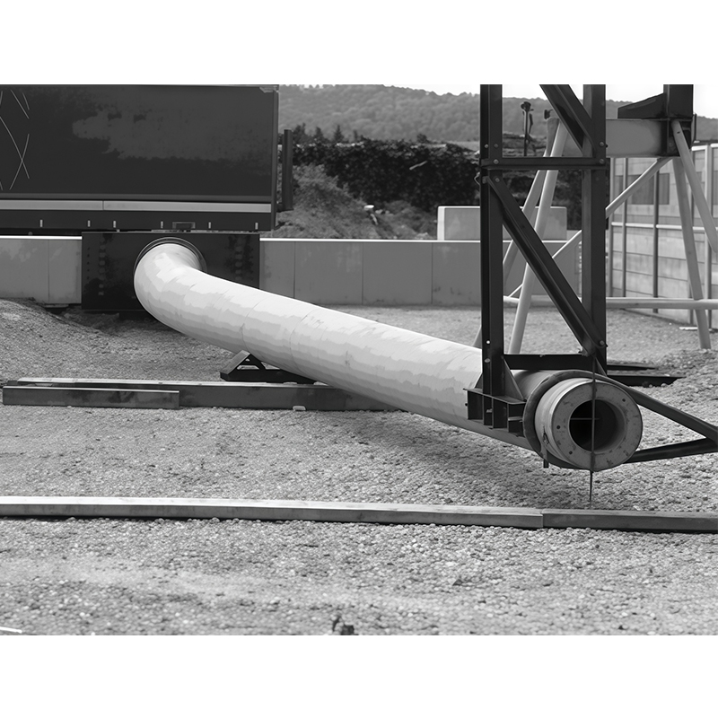 How does the super large bending moment pole achieve a smaller footprint and less visual intrusion than angle iron towers?